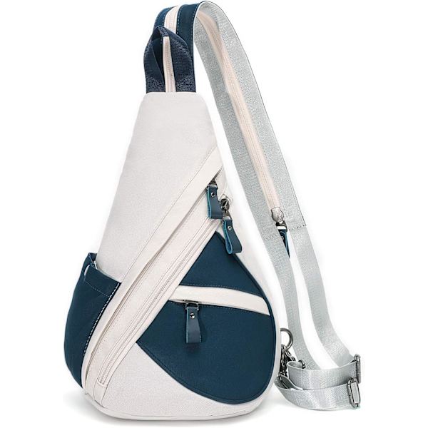 Nylon Sling Bag - Liten Crossbody Ryggsäck Axelväska Casual Dagryggsäck Flerfunktionell Ryggsäck för Män Kvinnor