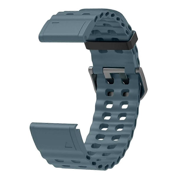 26 mm silikonerem til Garmin Fenix 8 51 mm/Enduro 3/Instinct 2X urrem med flere huller Style H