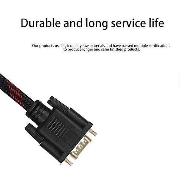 Adapterikaapeli, RCA-kaapeli RCA-äänikaapeli VGA - AV-kaapeli 15-nastainen - 3 RCA-ääni-AV-kaapelisovitin