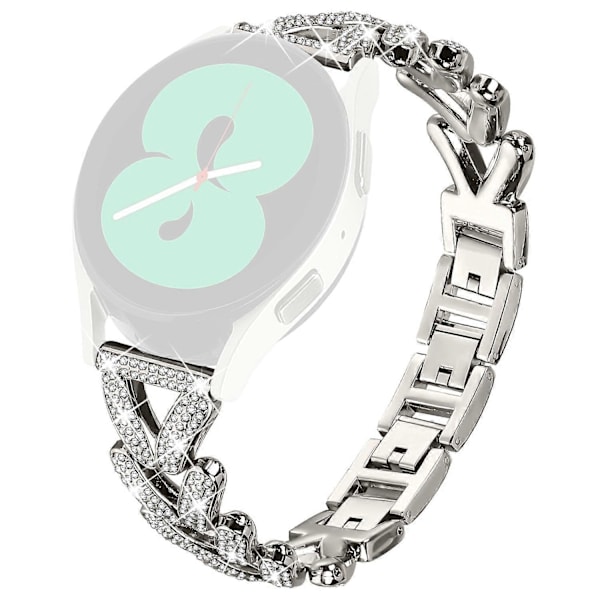 Twisted klokkereim i sinklegering med rhinsteinsdekor for Garmin Vivomove Luxe/GarminMove Luxe Style A