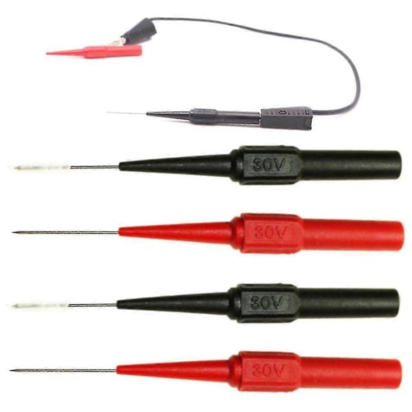 Multimeter Testledning Fluke Forlengelse Bakprober Skarpe Nåler Testing Mikropinner Red