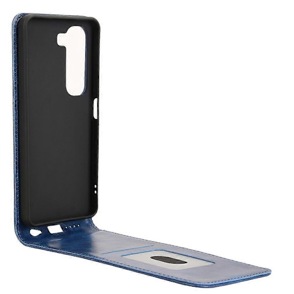 Vertikalt Flip Lærdeksel For Infinix Hot 50 4G Blue