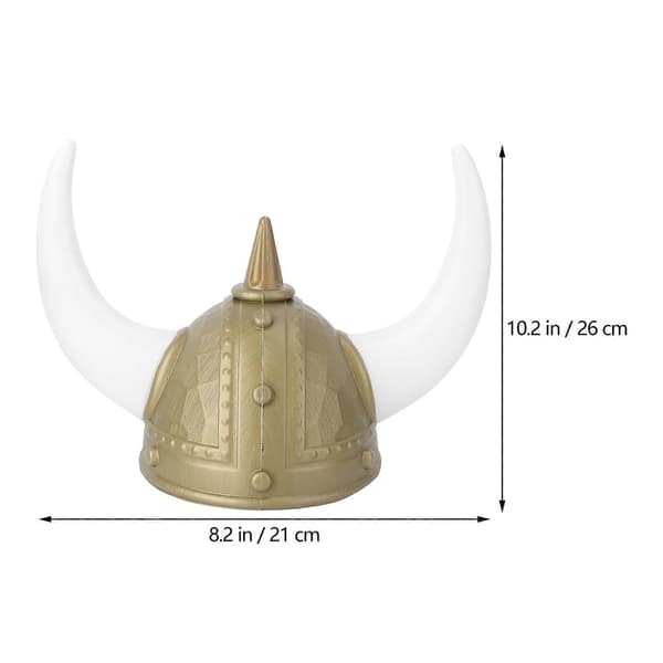 Brun oksehorn til festivalfest med 2 stk. cosplayhat