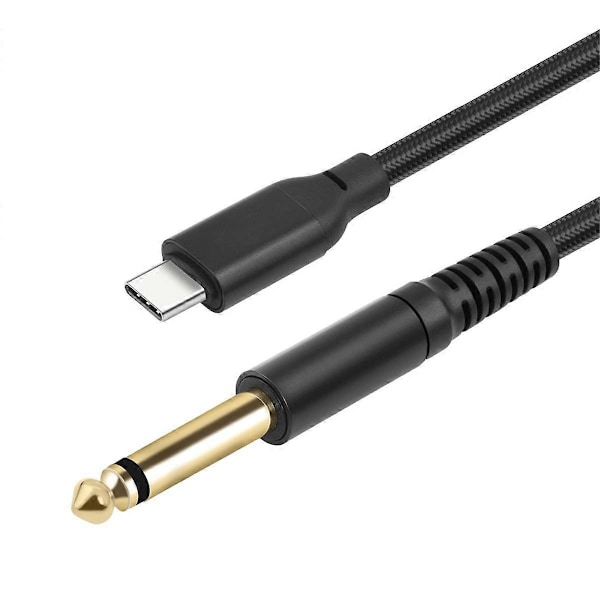 TYPE-C til 6,35 mm 1/4 TRS Audio Stereo Kabel Type C til 6,35 mm Aux Jack Stik til Forstærker Hjemmebiograf Mixer 100 cm 300cm
