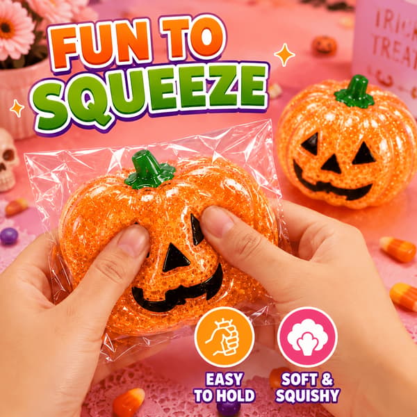 Pumpa Squishy Leker, Stressavlastende leker, Halloween-gaver
