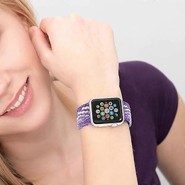 Type Q KALEBOL -ranneke Apple Watch Series 10 42mm / 9 8 7 41mm / SE (2023) SE (2022) SE 6 5 4 -kelloille Style D