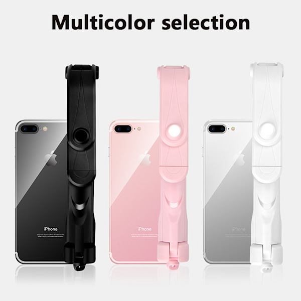 Retractable Selfie Stick Tripod with Detachable Wireless Remote Control and Tripod Selfie Stick-pink