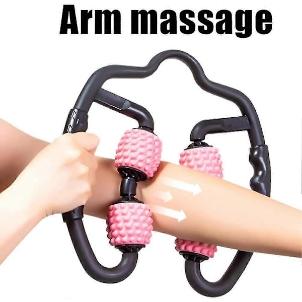 Ben- och arm-massager för cirkulation, muskelavslappning Multifunktionell träningsutrustning för träningsavlastning rosa
