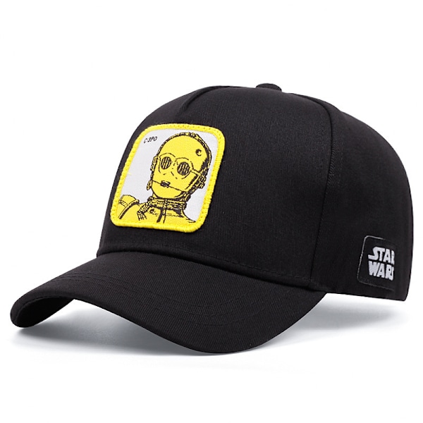 Baseballkeps i Mesh med Mickey Mouse för Män, Kvinnor och Unisex - Snapback Sommar Solskydd C-3PO
