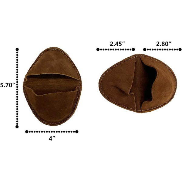 Lädergrythållare Mini Ugnsvantar Ugnsmatlagningsklämma (2-pack) Handgjord mocka