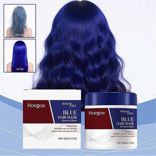 Color Depositing Blue Hair Mask, Deep Conditioning Intensive Moisturizing