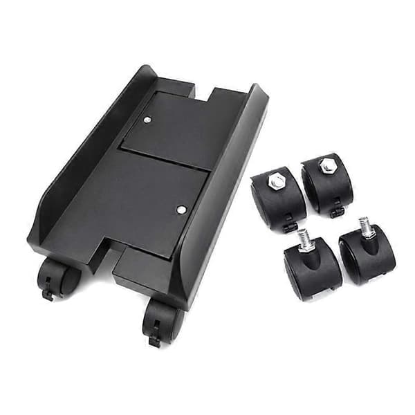 Computer Tower Desktop ATX Chassis CPU Rolling Stand Adjustable Mobile Cart Holder