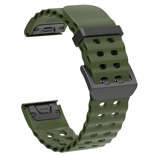 26mm Silikonarmband för Garmin Fenix 8 51mm/Enduro 3/Instinct 2X med Flera Hål Style J
