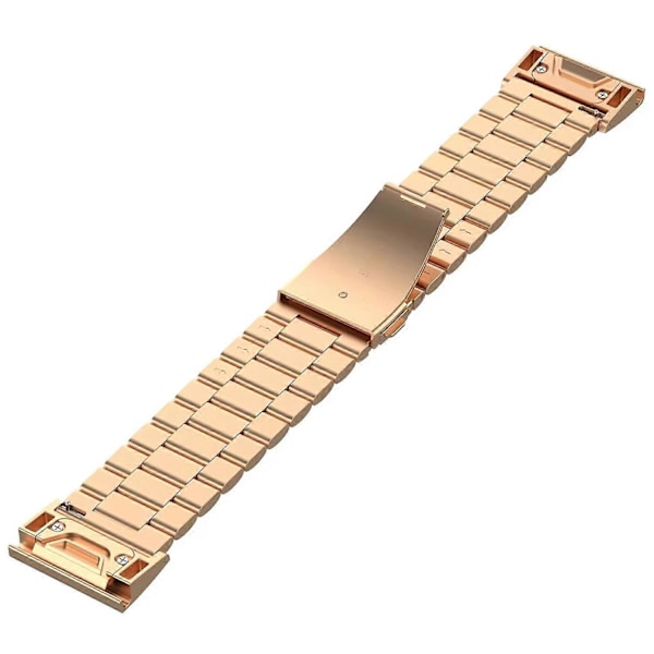 Til Garmin Fenix 7X/7X Pro/6X Quickfit 26mm Rustfrit Stål Rem 3 Perler Urrem Style E