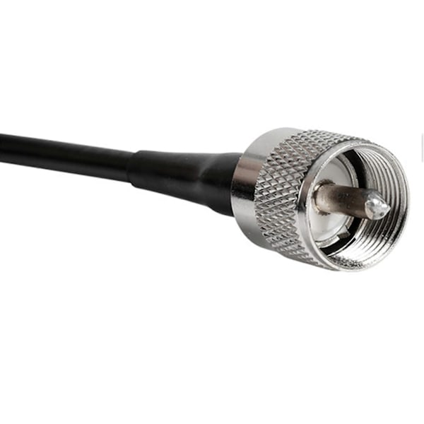 RG58 -58 50 ohm bilantenne koaksialkabel 5 meter uhf hun til uhf han (sort)