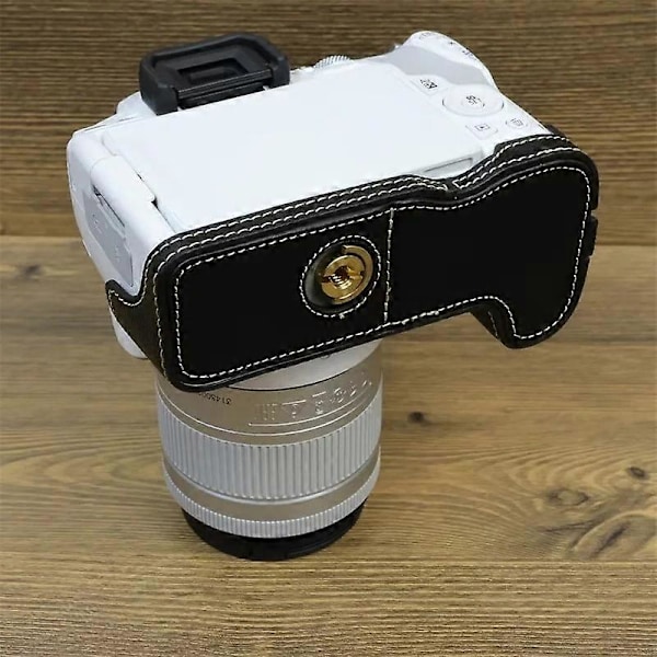 Tyyppi D Canon EOS 200D/200D II PU-nahkainen kameran pohjakansi ruuvikiinnitteinen puolikotelo Style A