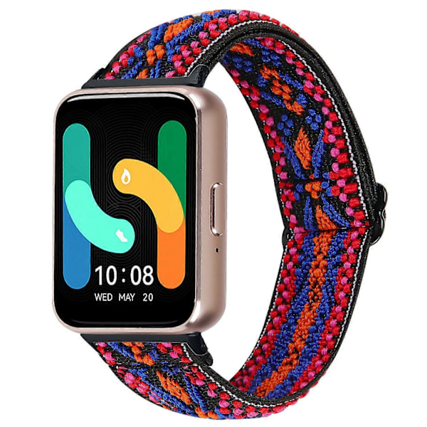 Type P Elastisk armbånd med mønsterdesign til Samsung Galaxy Fit3 SM-R390 (Svart spenne) Style P