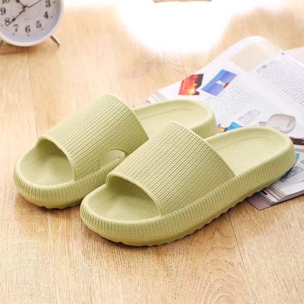 Dam Herr Sommartofflor Sandaler Bekväma Mjuka Tofflor Halkfria Pool Strand Dusch Inomhus Utomhus Hemmaskor Green 40-41
