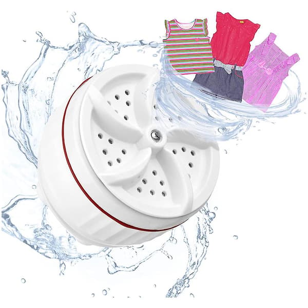Mini Ultrasonic Turbine Washing Machine 30-Minute Timed Automatic
