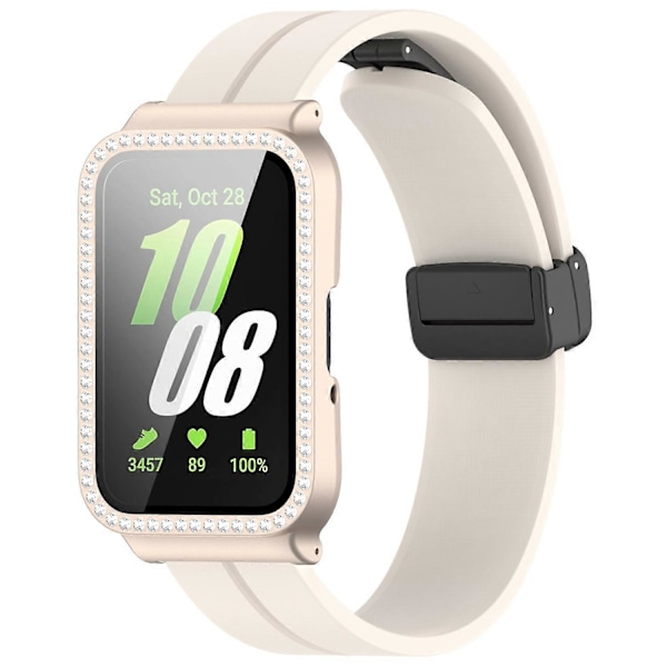Typ J För Samsung Galaxy Fit3 Magnetisk Armbandsramfodral Härdat Glas Skärmskydd Style A