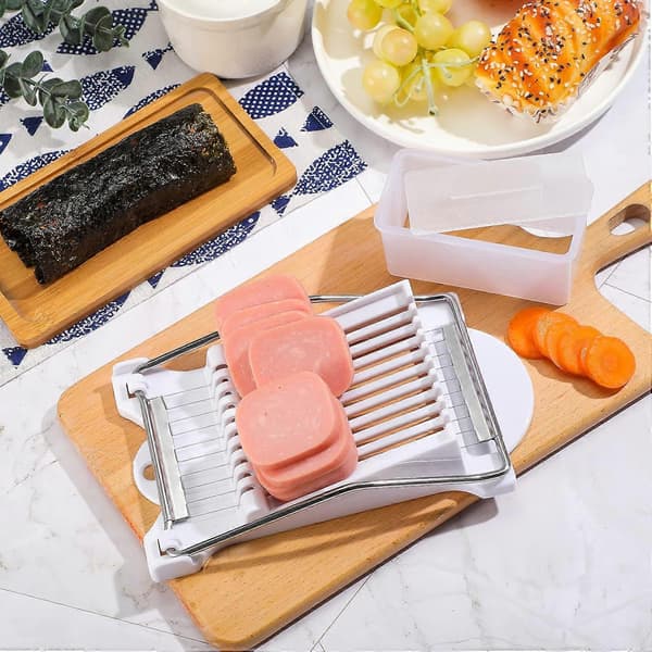 2 stk. Musubi Maker Kit med skærer, form til Spam Musubi til hurtig risformning og kødskæring