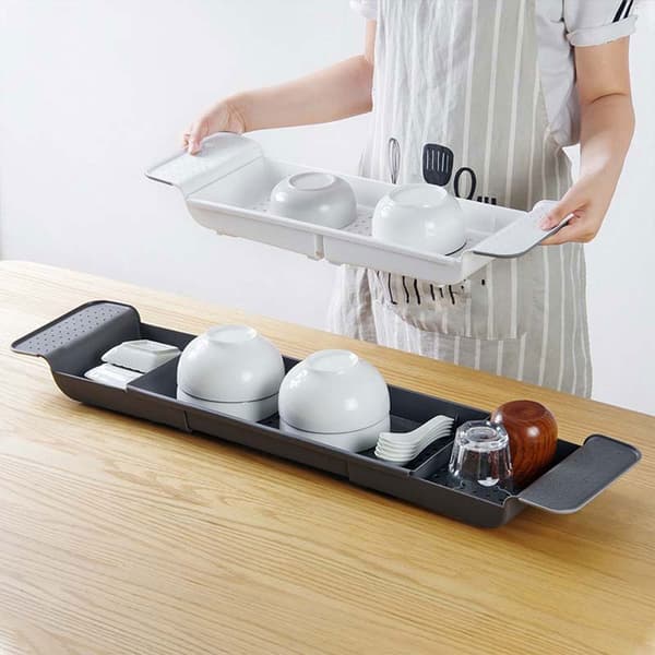 Adjustable bathtub tray 55-78cm