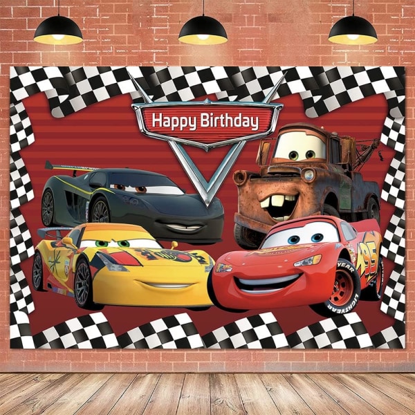 Foto bakgrund för pojke barn bilar tema Grattis på födelsedagen Party dekoration Banner7x5ft
