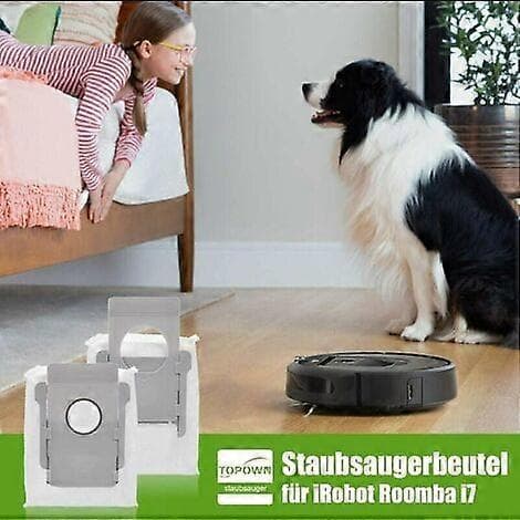 10-pak Irobot Roomba i7-pose, erstatningsstøvpose til iRobot Roomba i7 i7+ / i7 Plus E5 E6 E7 S9 S9+ støvsuger