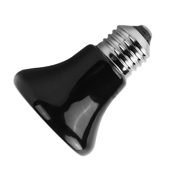 Varm E27 Kæledyrs Varmelampe Sort Infrarød Keramisk Emitter Varme Pære Kæledyrs Rugemaskine Reptil Lampe 220 75W