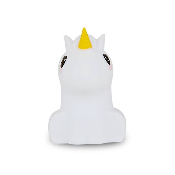 Unicorn LED Natlampe til Børn, Bærbar USB Genopladelig 7-Farvet Touch Kontrol Natlampe til Børneværelse Hjem Dekoration.