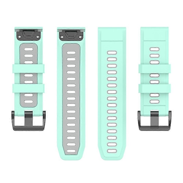 Type B KALEBOL KLB-SSPWGJ-001 Til Garmin Fenix 7/7 Pro Urrem QuickFit 22mm Fleksibel Silikone Style G