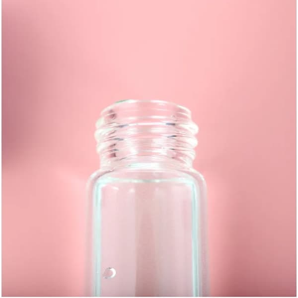 Small refillable perfume bottle, refillable 5 ml 2-pack silver