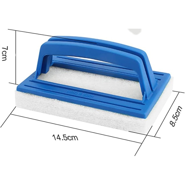 Waterline Cleaning Sponge Brush - Ergonomisk og let - til spabad og pool - Grøn