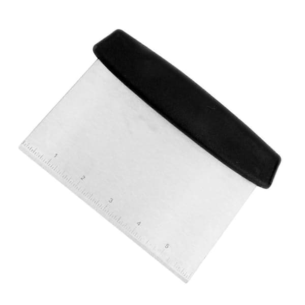 Deigkutter og stekespade i rustfritt stål med ergonomisk sklisikkert håndtak for baking og grilling