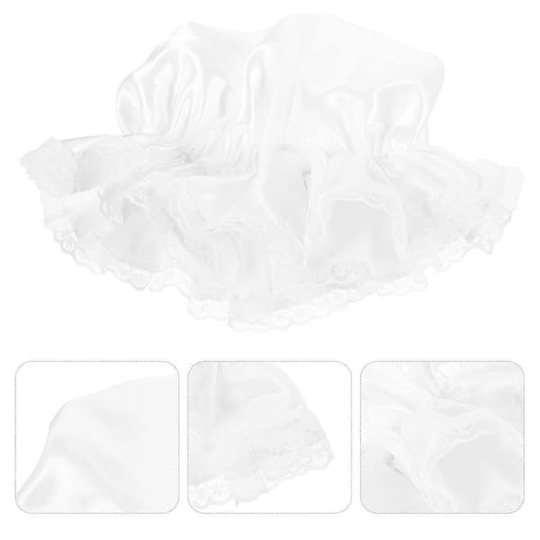Hvit blonde hushjelpslue til bruk 2 stk Cosplay hodeplagg for kvinner