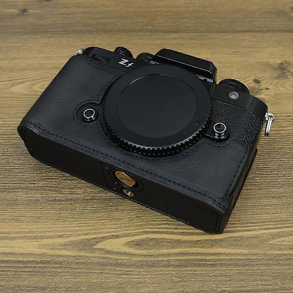 Typ C För Nikon ZF PU Läder Kameraväska Batteriöppning Anti-fall Skyddande Fodral Style D