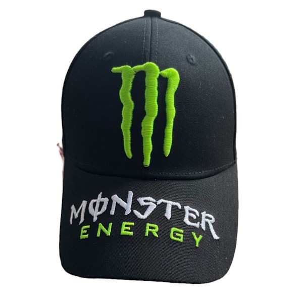 MONSTER ENERGY Monster Energy Broderte Sjåfør Caps Hat Svart Style 1 Black