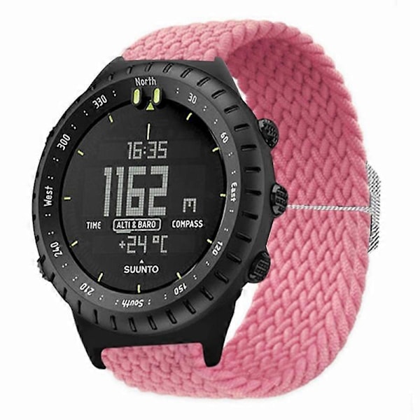 Elastiskt armband i nylon för Suunto Core-klocka, 22 mm, mjukt och flätad Style D