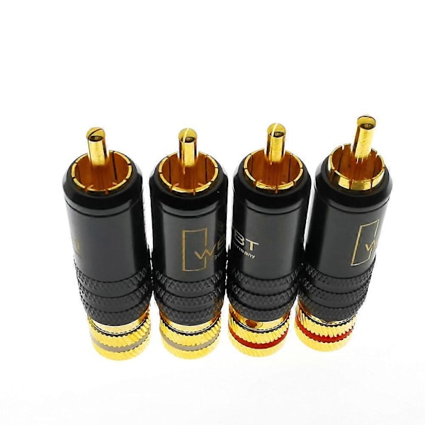 WBT-0144 Guldbelagt RCA-stik RCA Plug-In Type AV-lyd- og videostik Videostik