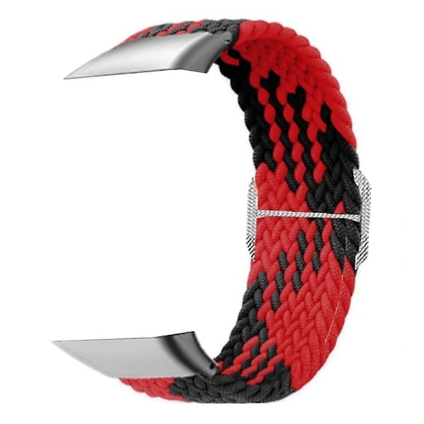 Ersättningsarmband för Oppo Watch Free, Flätat Elastiskt Tygband med Silverkoppling Style D