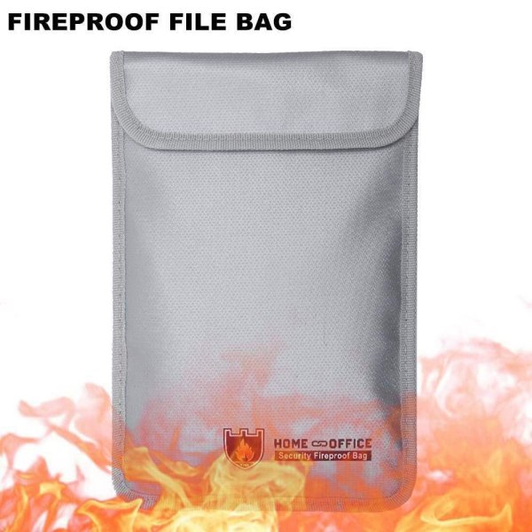 Brandsäker dokumentväska, brandsäker och vattensäker kuverthållare, skydda dina värdesaker, dokument