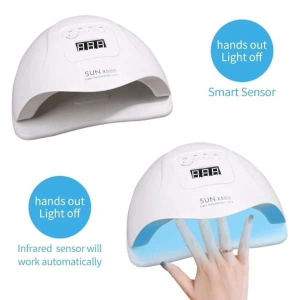 Nageltorkningslampa för nagel UV-gellack SUNX5 PLUS SUNX5 PLUS EU
