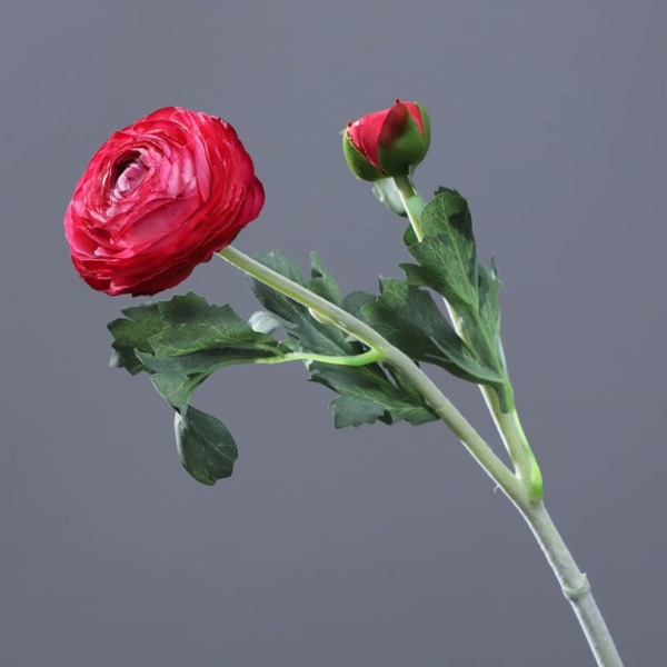 Konstgjorda sidenblommor Persisk smörblomma falska blomma 5 st Lång stjälk Ranunculus konstgjorda blommor , ros