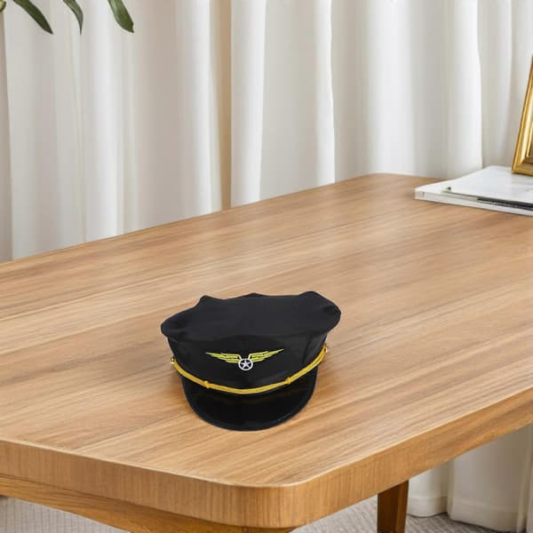 Pilot Cosplay Hatt Flypilot Hatt for Halloween Kostyme
