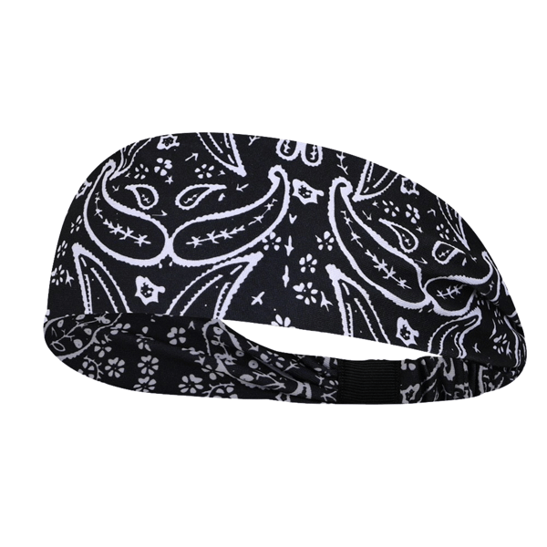 Women's Headbands, Wide Elastic Soft 4 Pack Printed Hair Bands, A