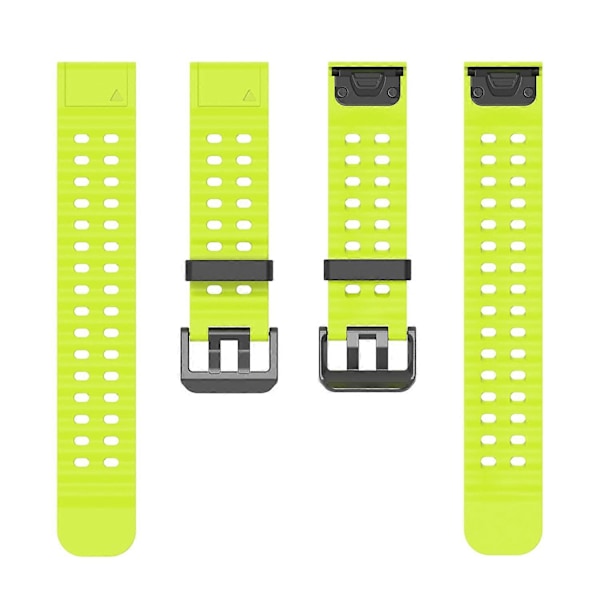 26 mm silikonerem til Garmin Fenix 8 51 mm/Enduro 3/Instinct 2X urrem med flere huller Style F