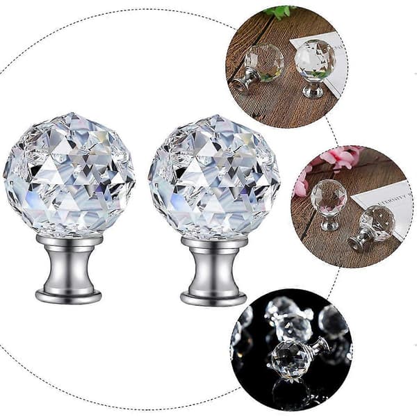 2 Pieces Lampshade Lamp Finials Decorative Knobs for Table Lamp Floor Lamp