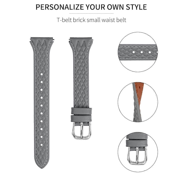 Type C Huami Amazfit Youth Edition 20mm kellon rannekkeelle Yläkerroksen lehmännahkainen kellon ranneke Style E