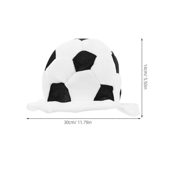 Fotballformet hatt Sportsfanshatt for 3 stk hodeplagg