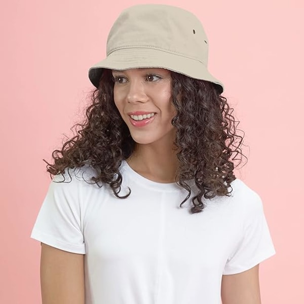 Auringonhattu - Unisex 100% puuvilla & denim UPF 50 pakattava kesämatka ranta aurinkohattu